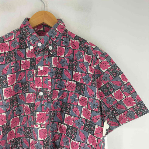 ハワイ製 Paradise Style 総柄 アロハシャツ メンズ import:M