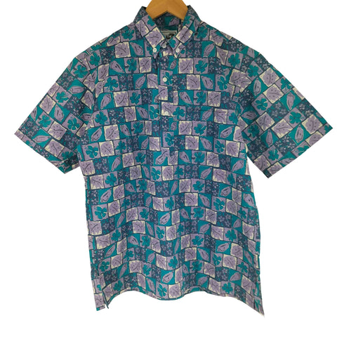 ハワイ製 Paradise Style 総柄 アロハシャツ メンズ import:M