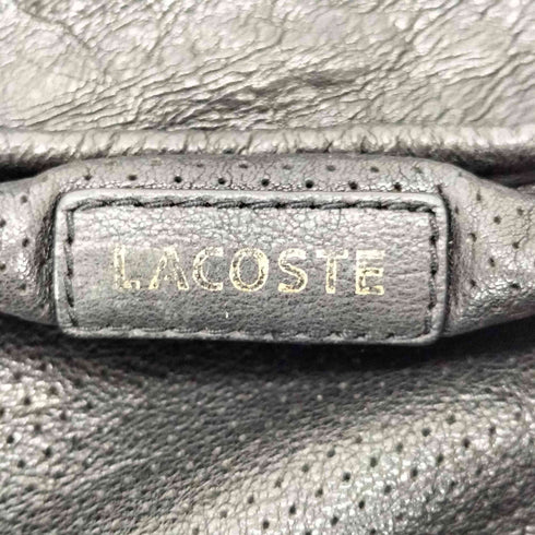 ラコステ LACOSTE パンチング レザー 2WAY ショルダーバッグ Y2K レディース