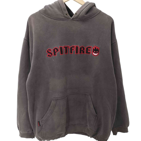 スピットファイアー SPITFIRE 90S コットン ポリ ファイヤー ロゴ プルオーバー パーカー フーディー スケーター メンズ