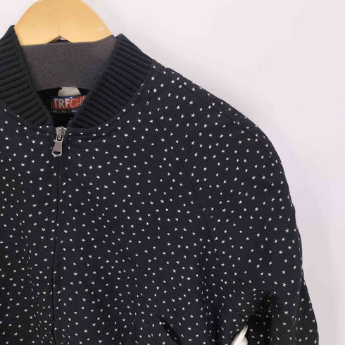 ザラ ZARA ショート丈 ドット柄 ボンバージャケット レディース L