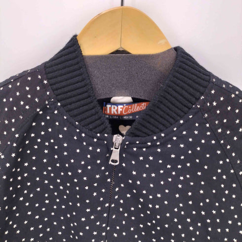 ザラ ZARA ショート丈 ドット柄 ボンバージャケット レディース L