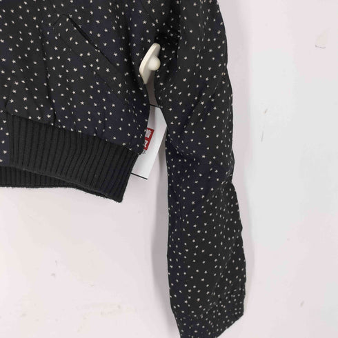 ザラ ZARA ショート丈 ドット柄 ボンバージャケット レディース L