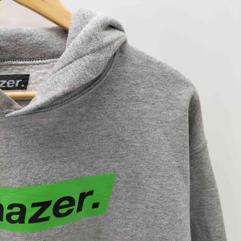 Phazer Tokyo フェイザートーキョー センターロゴ プリント パーカー 両面 プリント メンズ JPN:M
