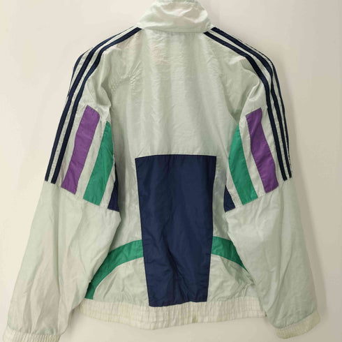 アディダス adidas 80S トレフォイル ロゴ 3ストライプ ナイロン ジャケット メンズ