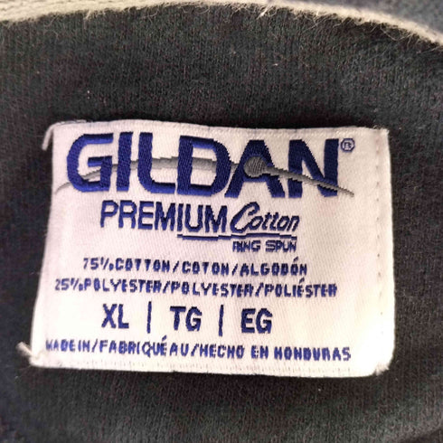 00s GILDAN ボディ 企業ロゴ 刺繍 プルオーバー パーカー メンズ import:XL