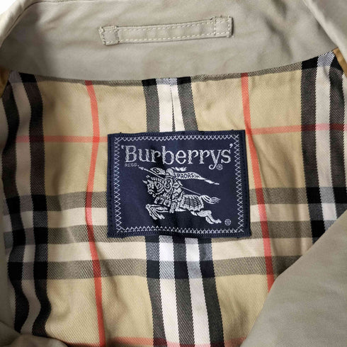 バーバリーズ BURBERRYS 玉虫 裏地ノバチェック比翼ステンカラーコート メンズ 160