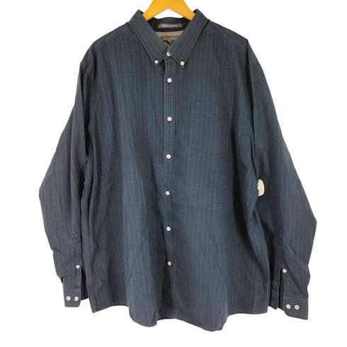 エディーバウアー Eddie Bauer Wrinkle Free Relaxed Fit L/S チェック ボタンダウンシャツ BIG SIZE メンズ 3XL