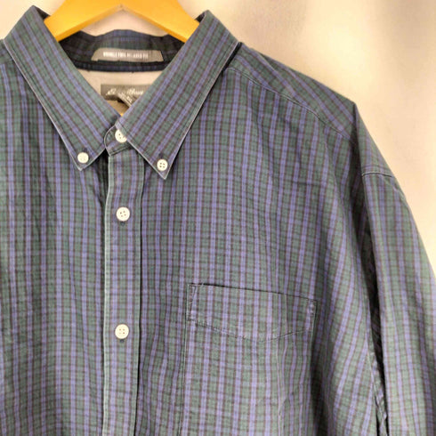 エディーバウアー Eddie Bauer Wrinkle Free Relaxed Fit L/S チェック ボタンダウンシャツ BIG SIZE メンズ 3XL