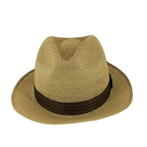 DENTON HATS リネン ストロー フェドラ ハット import メンズ L
