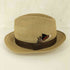 DENTON HATS リネン ストロー フェドラ ハット import メンズ L