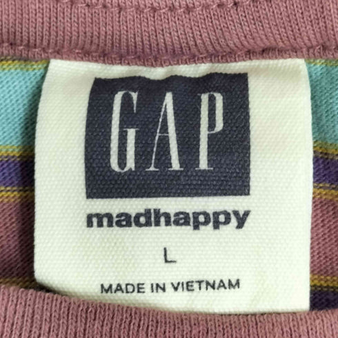 ギャップ Gap madhappy ボーダー クルーネックTシャツ メンズ import:L