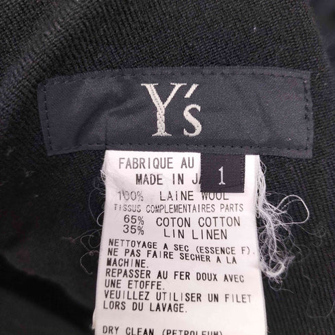 ワイズ Ys デニム ドッキング ウール スラックス パンツ レディース JPN:1