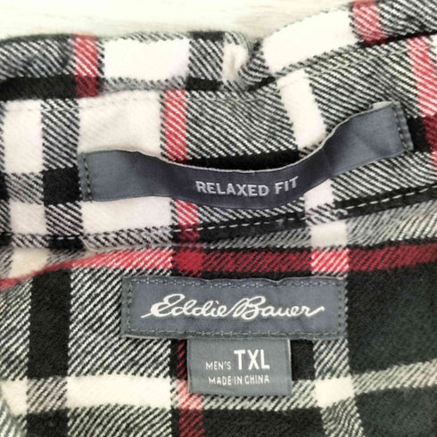 エディーバウアー Eddie Bauer RELAXED FIT L/S チェック ボタンダウンシャツ メンズ TXL
