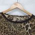 jeune dazur レオパード柄シースルーブラウス レディース import:M