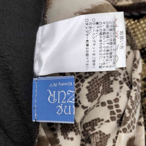 jeune dazur レオパード柄シースルーブラウス レディース import:M
