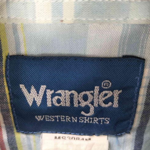 ラングラー Wrangler S/S チェック ウエスタンシャツ メンズ JPN:L