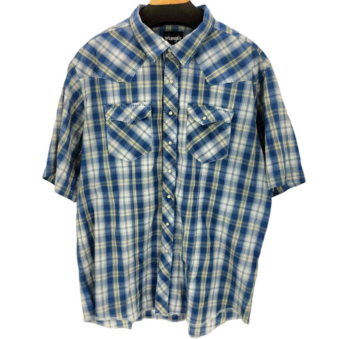 ラングラー Wrangler S/S チェック ウエスタンシャツ BIG SIZE メンズ 2XT