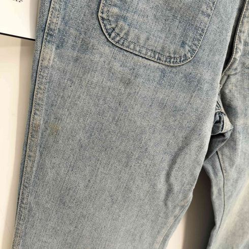 ブルーウェイ BLUE WAY フロントポケット ブーツカット ワイド デニムパンツ Y2K レディース