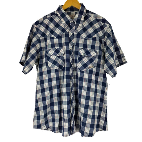 ラングラー Wrangler WRANCHER ランチャー S/S チェック ウエスタンシャツ メンズ JPN:XL