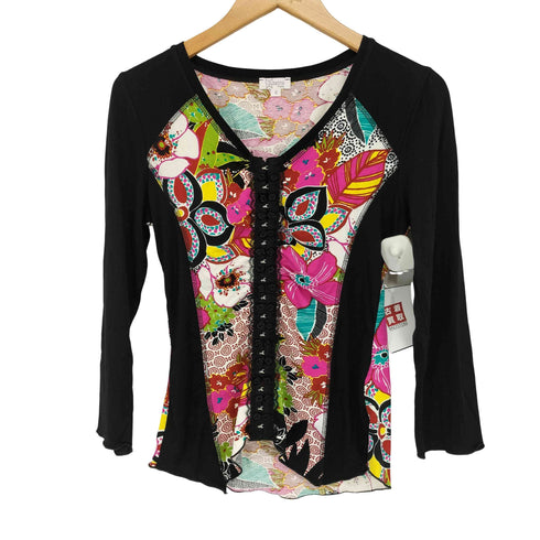 suzanna paris 柄切替カットソー レディース import:M