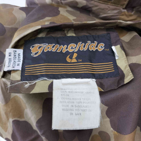 GAMEHIDE ダックハンターカモ 撥水コーティングブルゾン BIG SIZE メンズ 3XL