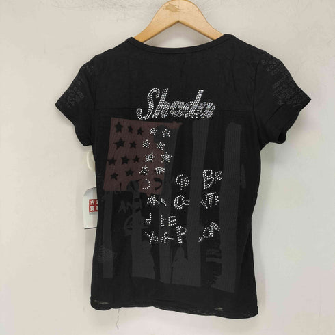 ZHEN NU REN ラインストーン ビジュー 半袖 Tシャツ Y2K レディース