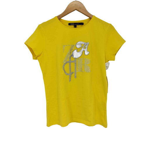 EVENING COLLECTION ロゴデザイン S/S Tシャツ Y2K レディース import:L