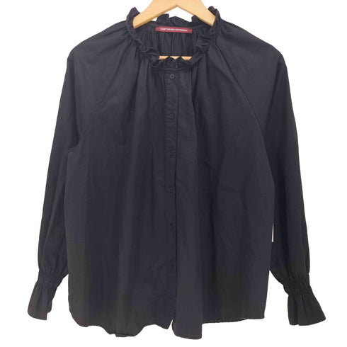 コントワーデコトニエ COMPTOIR DES COTONNIERS サテン コットン フリル シャツ レディース import:M