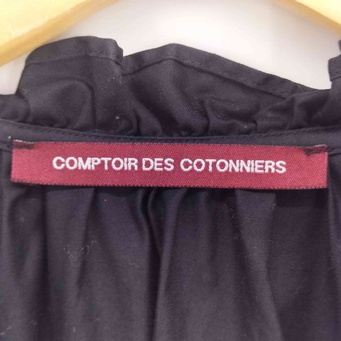 コントワーデコトニエ COMPTOIR DES COTONNIERS サテン コットン フリル シャツ レディース import:M