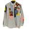 ジュンヤワタナベコムデギャルソンマン JUNYA WATANABE COMME des GARCONS MAN ストライプパッチワークシャツ メンズ import:L