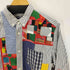ジュンヤワタナベコムデギャルソンマン JUNYA WATANABE COMME des GARCONS MAN ストライプパッチワークシャツ メンズ import:L