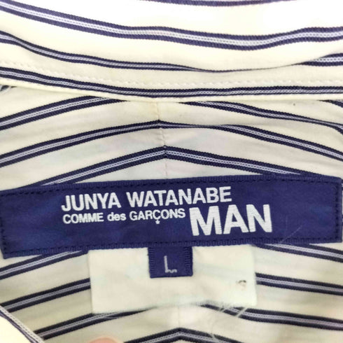 ジュンヤワタナベコムデギャルソンマン JUNYA WATANABE COMME des GARCONS MAN ストライプパッチワークシャツ メンズ import:L