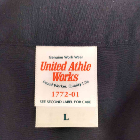 ユナイテッドアスレ UNITED ATHLE T/C ワーク ショートスリーブ シャツ メンズ L