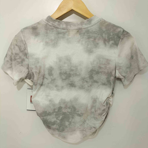 &60 裾シャーリング ビジュー S/S カットソー レディース