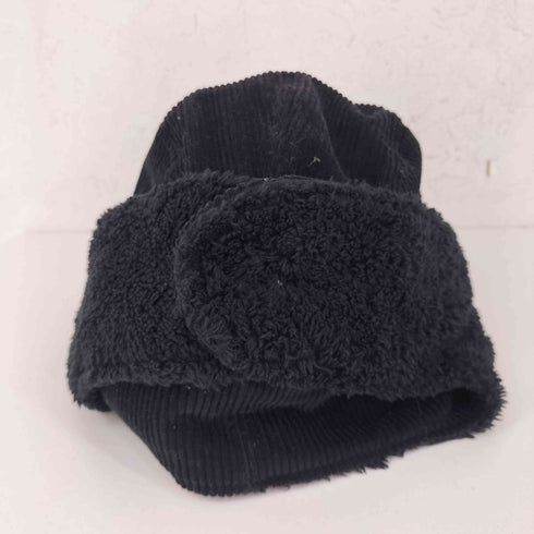 ニューエラ NEW ERA トラッパー Corduroy コーデュロイ Mink Fleece ウーブンパッチ ブラック メンズ L