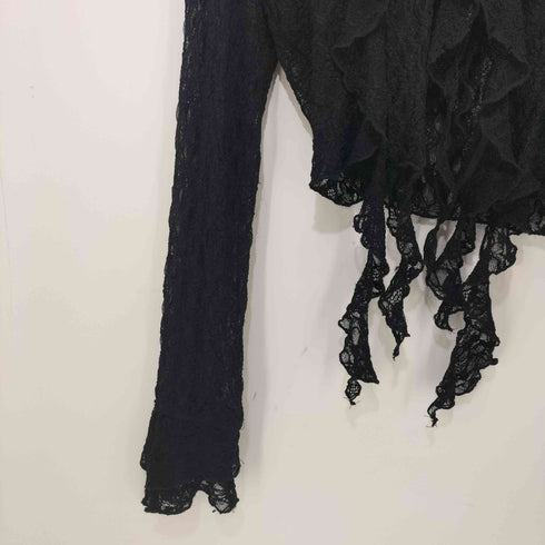 エモダ EMODA 25SS ラッフルハングクロップドブラウス レディース FREE