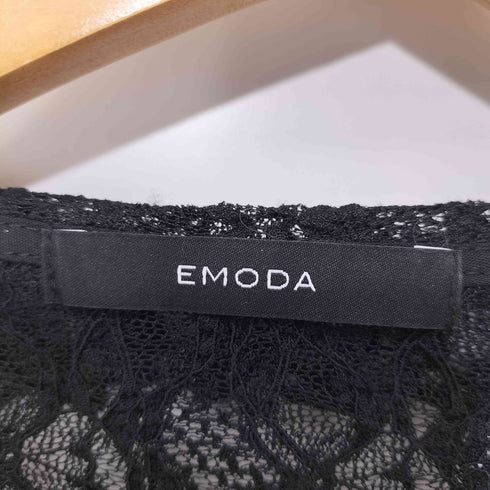 エモダ EMODA 25SS ラッフルハングクロップドブラウス レディース FREE