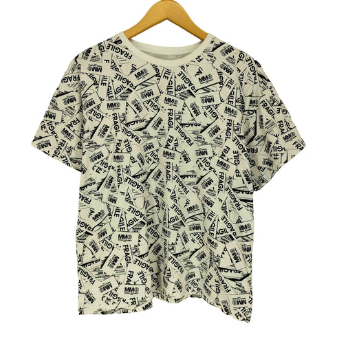 エムエムシックスメゾンマルジェラ MM6 Maison Margiela 紙タグ総柄デザインワイドTシャツ レディース 12