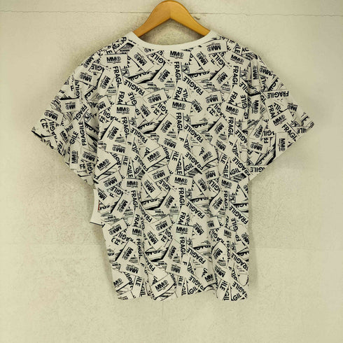 エムエムシックスメゾンマルジェラ MM6 Maison Margiela 紙タグ総柄デザインワイドTシャツ レディース 12