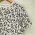 エムエムシックスメゾンマルジェラ MM6 Maison Margiela 紙タグ総柄デザインワイドTシャツ レディース 12