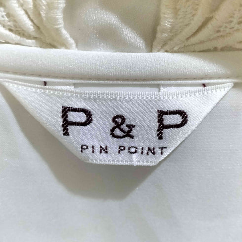 P & P PIN POINT フリルブラウス elegance レディース