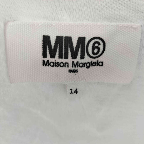 エムエムシックスメゾンマルジェラ MM6 Maison Margiela ラメ ブランドロゴ半袖ワンピース レディース 14