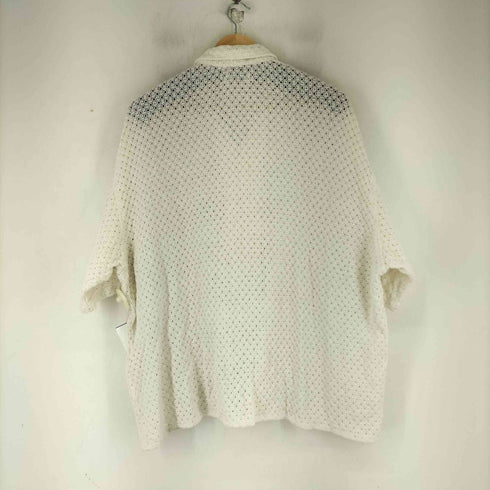 フリークスストア FREAKS STORE 透かし編み S/S コットンシャツ メンズ import:L