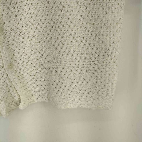 フリークスストア FREAKS STORE 透かし編み S/S コットンシャツ メンズ import:L