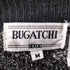 BUGATCHI 菱形 レザー パネル 総柄 異素材 クルーネック ニット セーター プルオーバー メンズ import:M