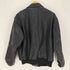 CREEKS Fight Coat 80-90S 米国セキュリティ パッチ付き 比翼 A-2型 ジップアップ レザー フライトジャケット メンズ import:L