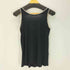 プラダ PRADA MADE IN ITALY イタリア製 レーヨン シルク ピンタック ノースリーブ カットソー Tシャツ タンクトップ レディース import:S