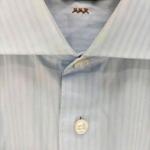 エルメネジルドゼニア Ermenegildo Zegna スイス製 L/S ストライプ シャツ メンズ 38/15