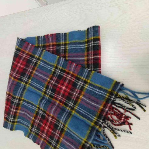 HIGHLAND TWEEDS ウール100 チェック柄 マフラー レディース